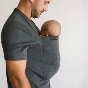 Lalabu Dad Babywearer Shirt in Gray Size Large